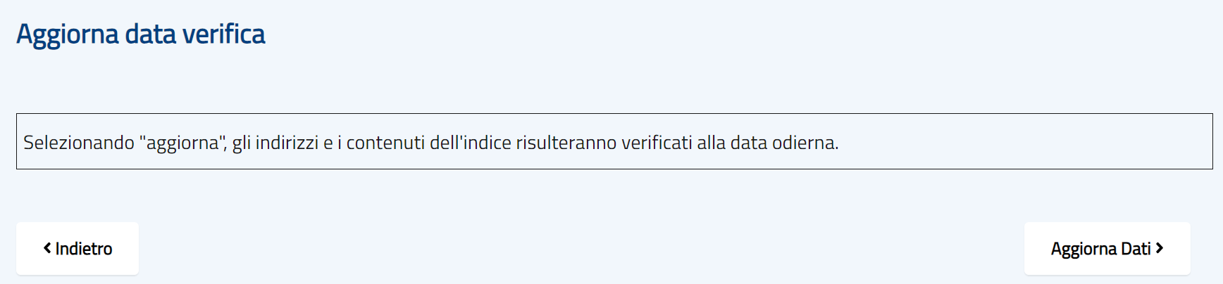 Aggiorna data verifica